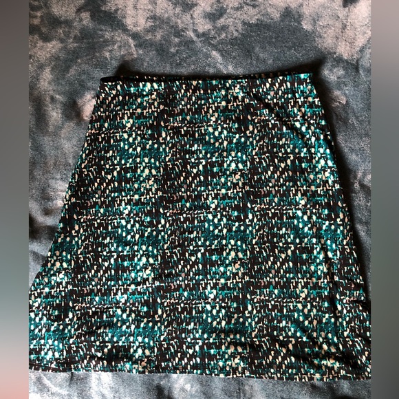 Avenue Dresses & Skirts - Avenue Skirt-MultiColor Teal, White, Black and Grey